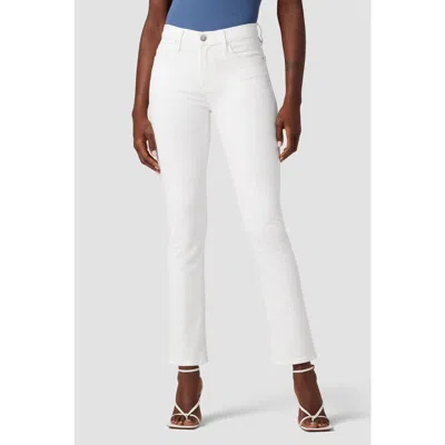 Hudson Jeans Nico Mid-rise Straight Ankle In White