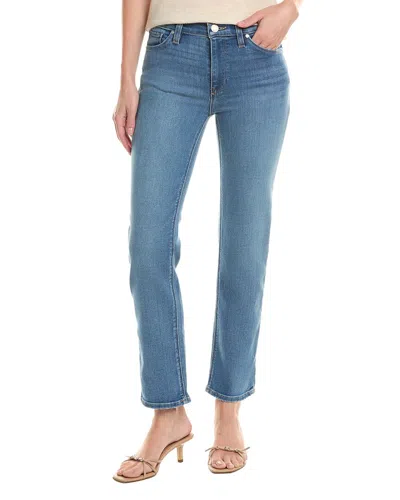 Hudson Jeans Nico Mid-rise Sun Up Straight Ankle Jean In Blue