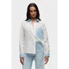 Hudson Jeans Oversized Button Down Shirt In White
