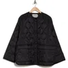 Hudson Jeans Oversized Liner Jacket In Black