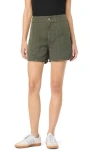 Hudson Jeans Pieced Waist Denim Shorts In Ivy
