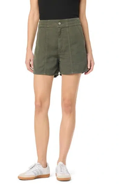 Hudson Jeans Pieced Waist Denim Shorts In Ivy