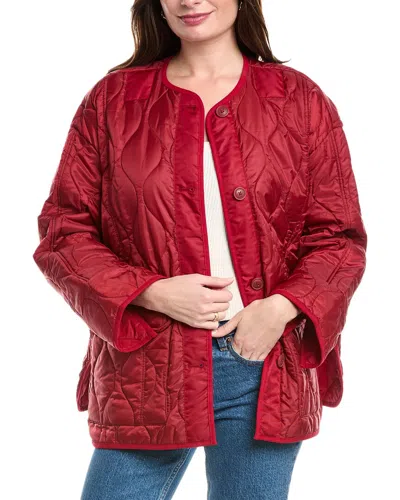 Hudson Jeans Quilted Liner Jacket In Red