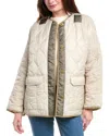 Hudson Jeans Oversized Liner Jacket In White