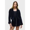 Hudson Jeans Raglan Moto Jacket In Black