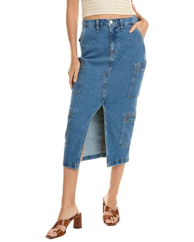 Hudson Jeans Reconstructed Cargo Skirt In Blue