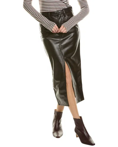 Hudson Jeans Reconstructed Midi Skirt In Black