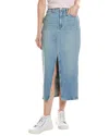 Hudson Jeans Reconstructed Midi Skirt In Blue