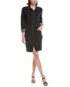 Hudson Jeans Reconstructed Mini Dress In Black