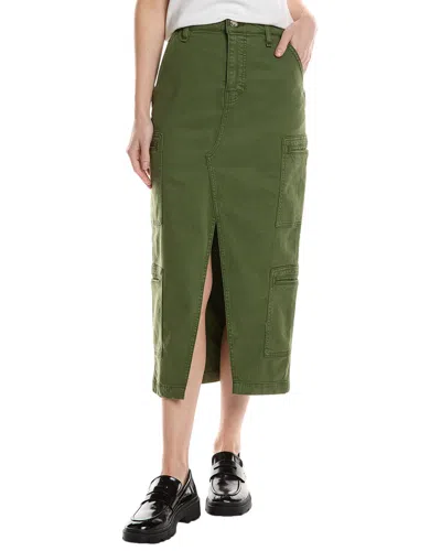 Hudson Jeans Reconstructed Welt Pocket Cargo Skirt In Green