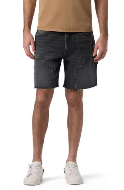 Hudson Jeans Relaxed Denim Shorts In Black