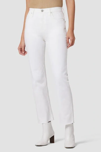 Hudson Jeans Remi Hi Rise Straight Ankle In White