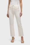 Hudson Remi High Rise Straight Ankle Jeans In Ecru