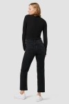 Hudson Jeans Remi High Rise Straight Ankle In Fade To Black