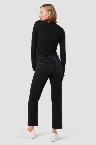 Hudson Jeans Remi High Rise Straight Ankle In Fade To Black
