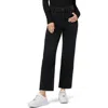 Hudson Remi Mid Rise Ankle Straight Jeans In Fade To Black