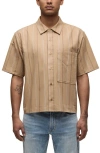 Hudson Jeans Rex Short Sleeve Cotton Button-up Shirt