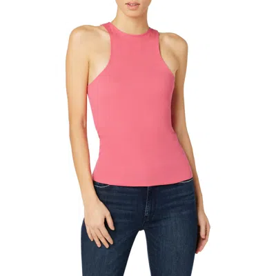 Hudson Jeans Rib Racer Tank In Pink