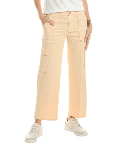 Hudson Jeans Rosalie Bleached Sand High-rise Wide Leg Jean In Beige