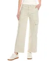 Hudson Jeans Rosalie Cement High-rise Wide Leg Cargo Jean In Grey
