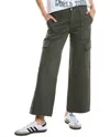 Hudson Jeans Rosalie Climbing Ivy High-rise Wide Leg Cargo Jean In Green