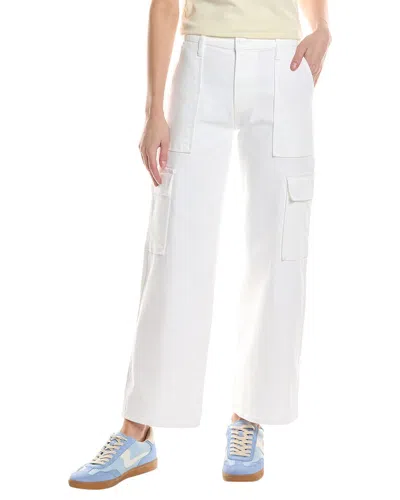 Hudson Jeans Rosalie White High-rise Wide Leg Cargo Jean