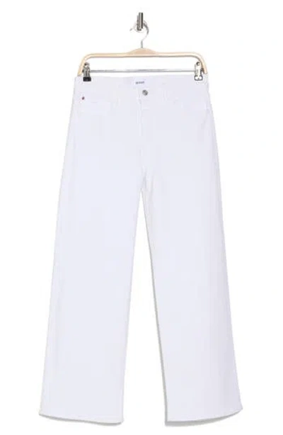 Hudson Jeans Rosalie High Rise Wide Leg Jeans In White