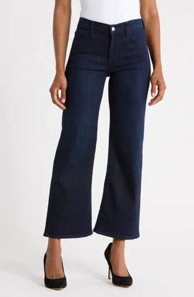 Hudson Jeans Rosalie High Waist Ankle Wide Leg Jeans In Blue