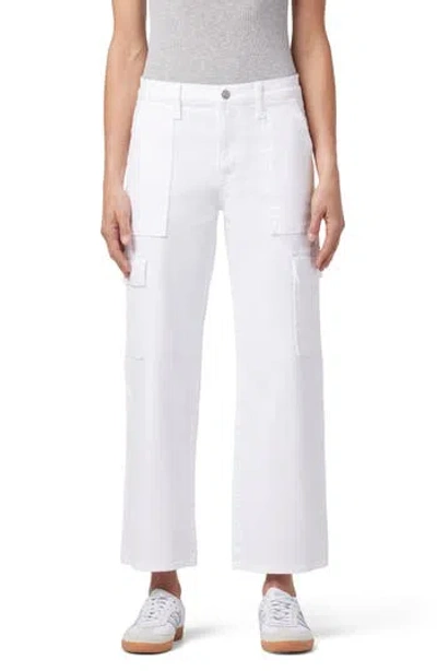 Hudson Jeans Rosalie High Waist Crop Wide Leg Jeans In White