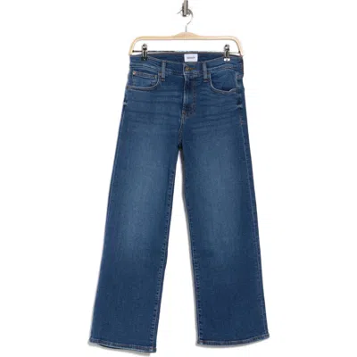 Hudson Jeans Rosalie High Waist Raw Hem Wide Leg Jeans In Callisto