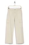 Hudson Jeans Rosalie Cement High-rise Wide Leg Cargo Jean In Cement