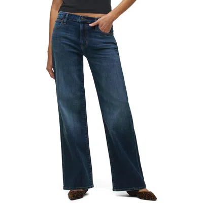 Hudson Jeans Rosalie High Waist Wide Leg Jeans In Blue