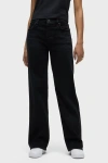 Hudson Jeans Rosie Hi Rise Wide Leg Ankle In Fabulous Black