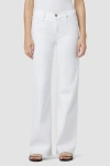 Shop Hudson Jeans Rosie High-rise Wide Leg Ankle In White Lily
