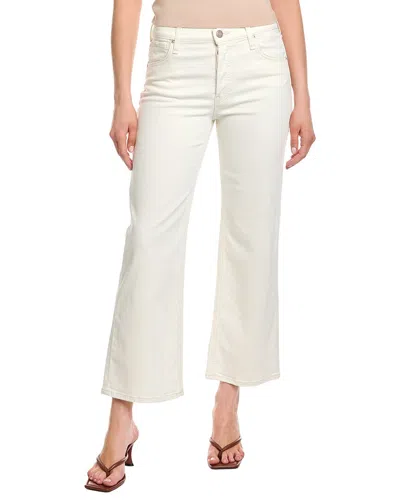 Hudson Jeans Rosie High-rise Ecru Wide Leg Ankle Jean In White