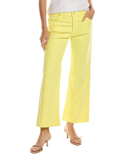Hudson Jeans Rosie Limelight High-rise Wide Leg Jean In Yellow