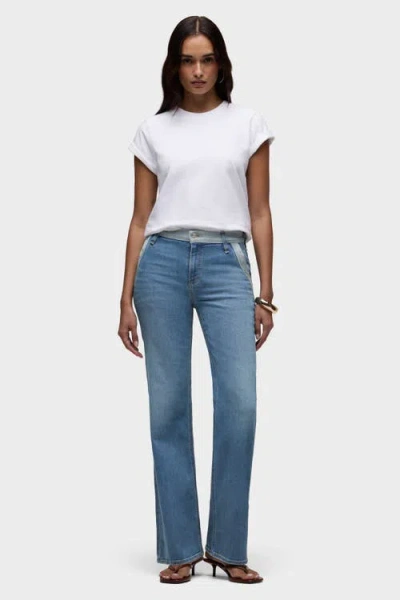 Hudson Jeans Rosie Trouser Wide Leg In Blue