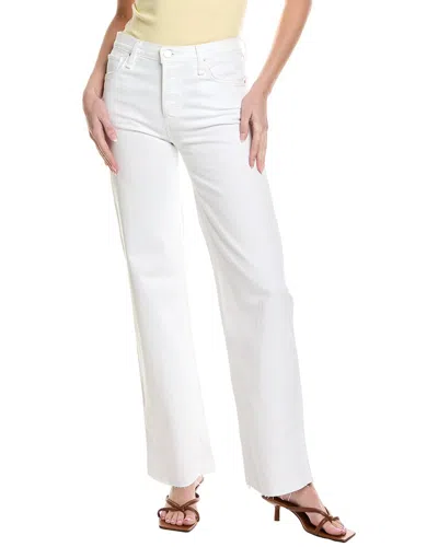 Hudson Jeans Rosie White Lily High-rise Wide Leg Jean