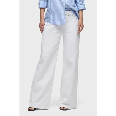 Hudson Jeans Rylee Drawstring Low And Loose Trouser In White
