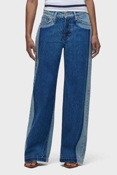 Hudson Jeans Rylee Patch Loose Pant In Blue
