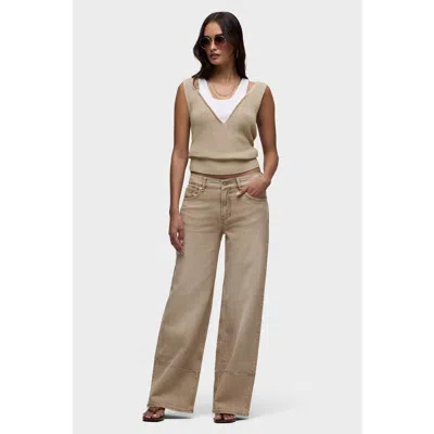 Hudson Jeans Rylee Pintucked Loose In Brown