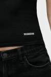 Hudson Jeans Scoop Neck Tank In Black