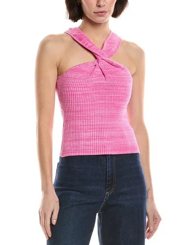 Hudson Jeans Silk-blend Tank In Pink