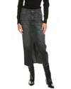 Hudson Jeans Reconstructed Skirt In Black