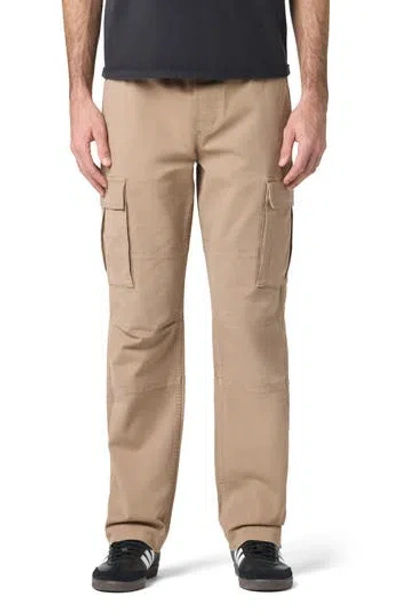Hudson Jeans Stretch Cotton Cargo Pants In Brown