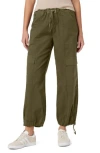 Hudson Jeans Stretch Cotton Parachute Cargo Pants In Green