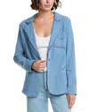 Hudson Jeans Stylized Boyfriend Blazer In Blue