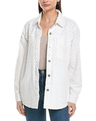 Hudson Jeans Tattered Jacket In White