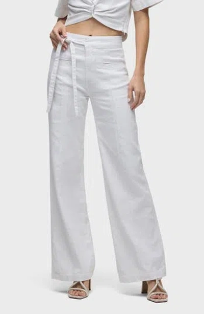 Hudson Jeans Tie Waist Wide Leg Trousers