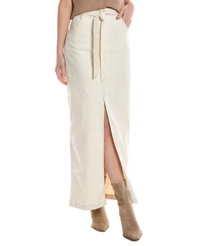 Hudson Jeans Tie-waist Maxi Skirt In Beige